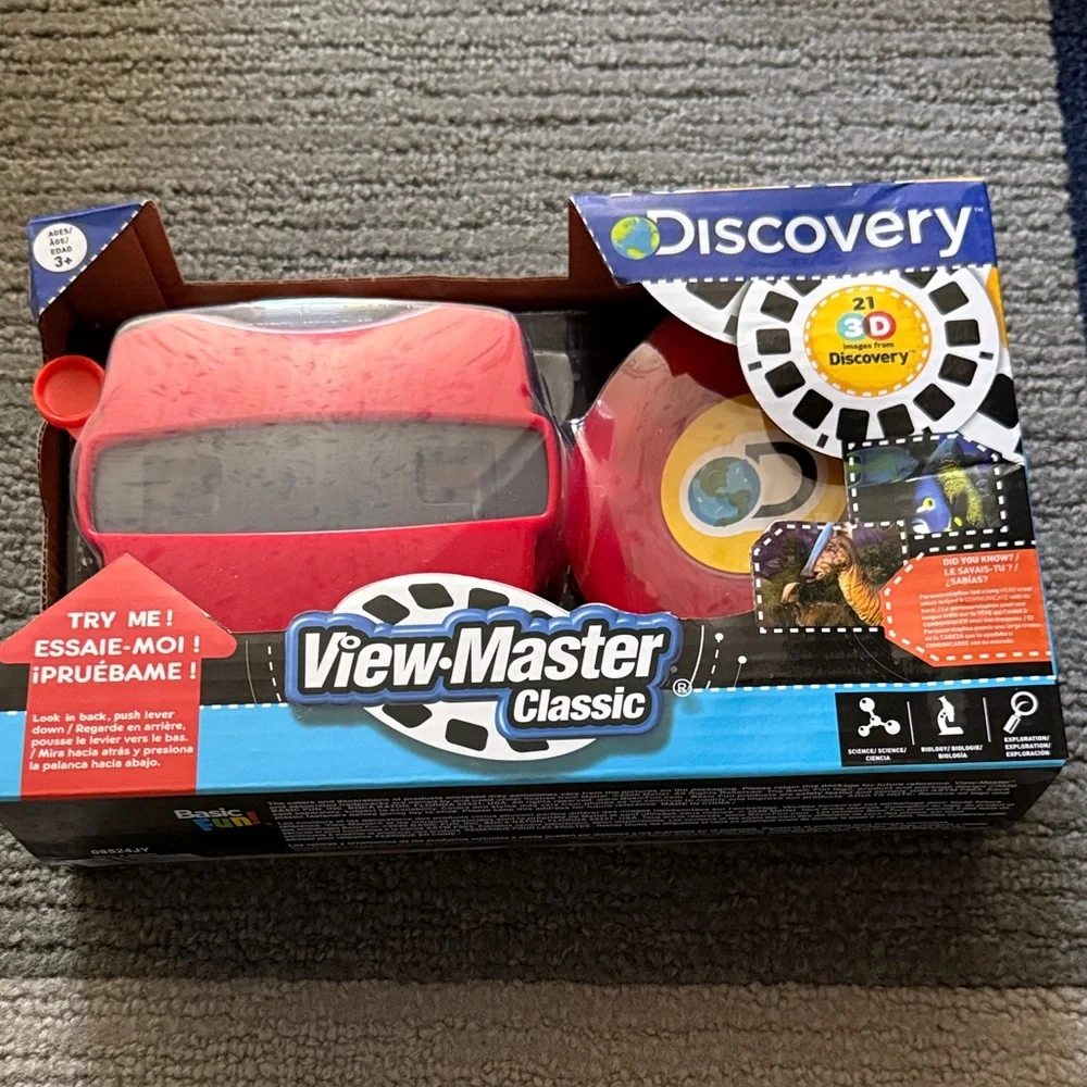 Discovery View-Master Classic - Red and Black- Unopened